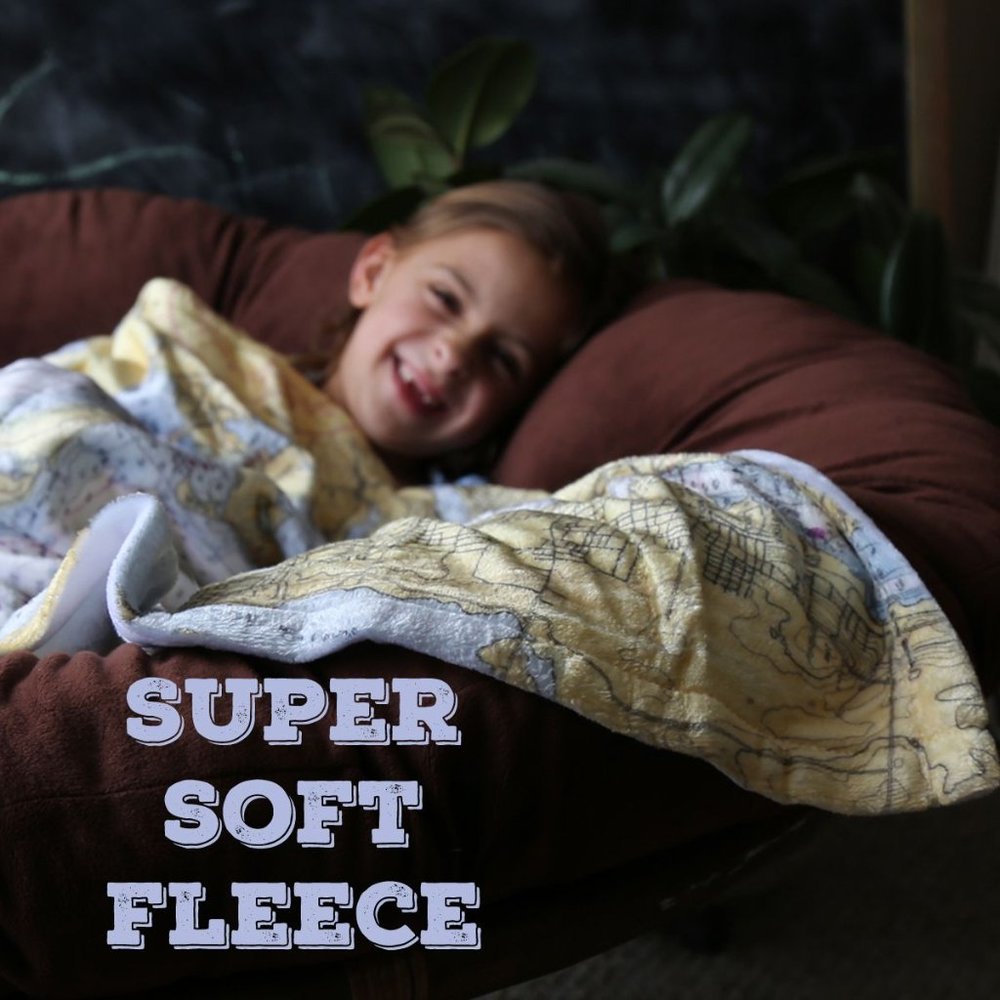 NEW without TAGS PLUSH Anchor Bay fleece blanket